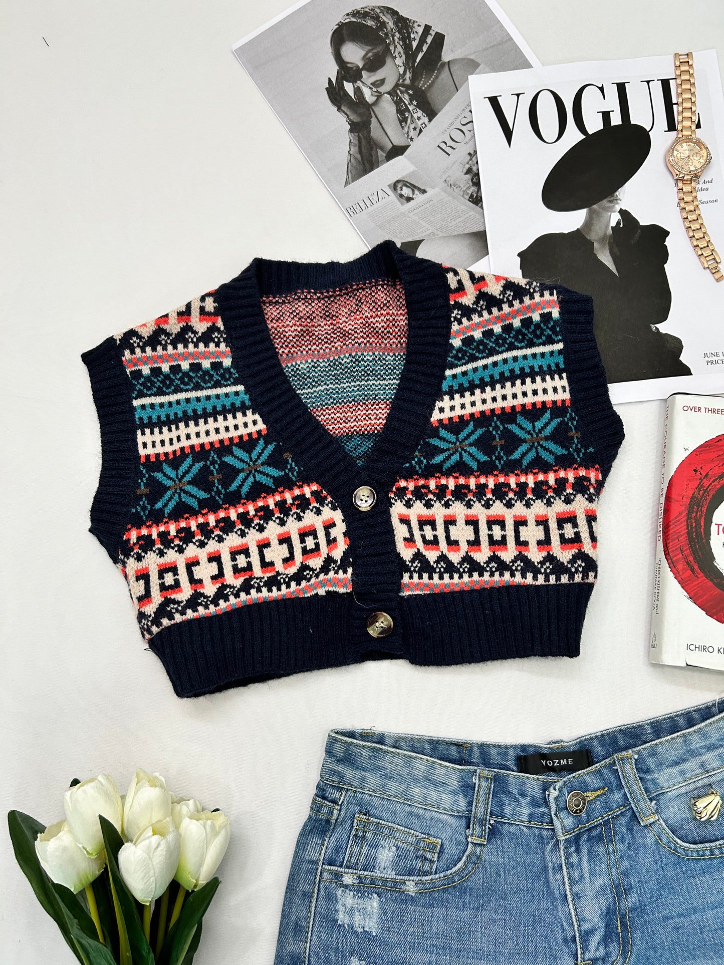 Blue buttons printed