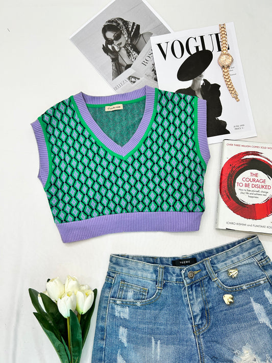 green cute vest
