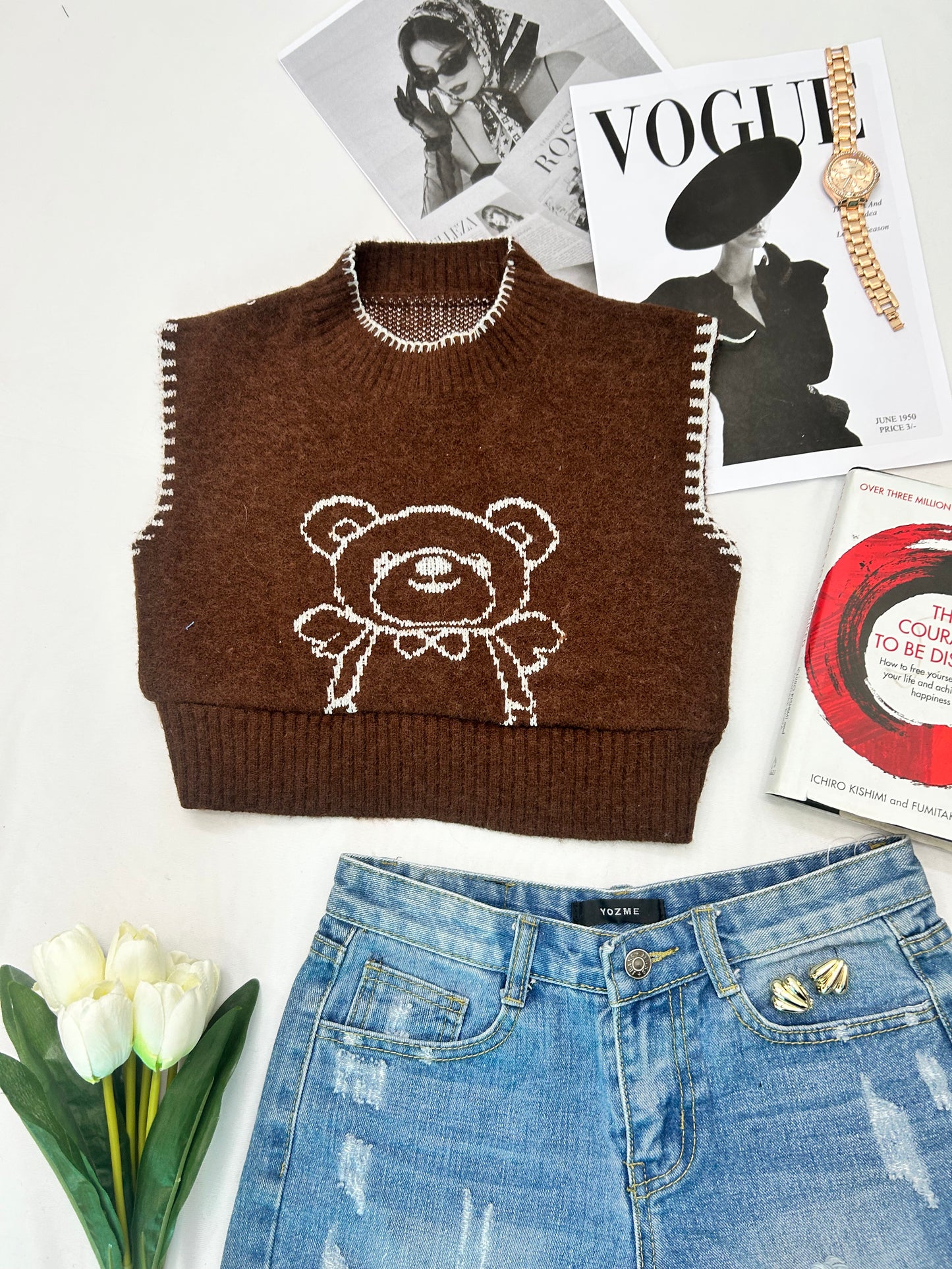 Brown crop Teddy
