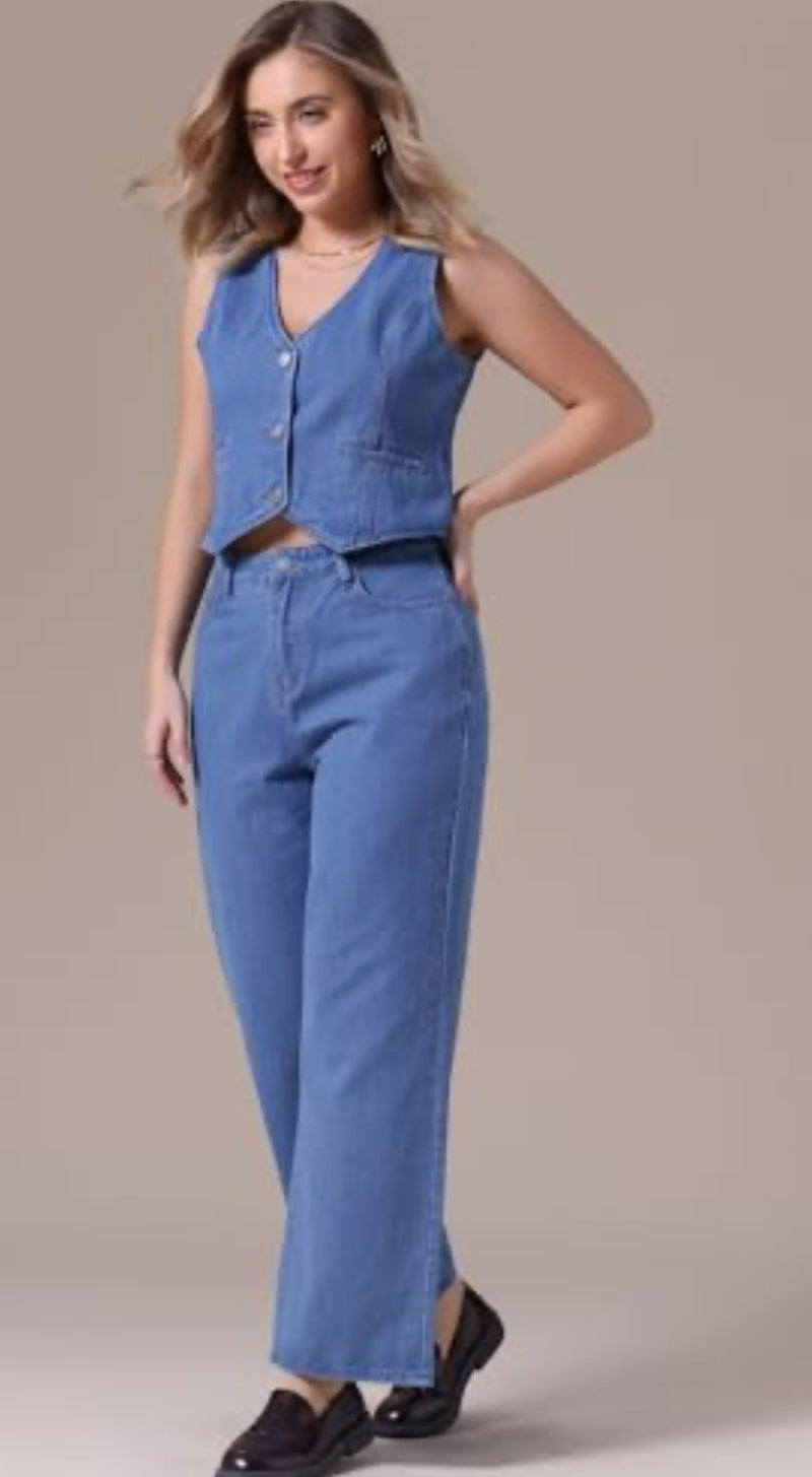 Denim Pants  co -ord