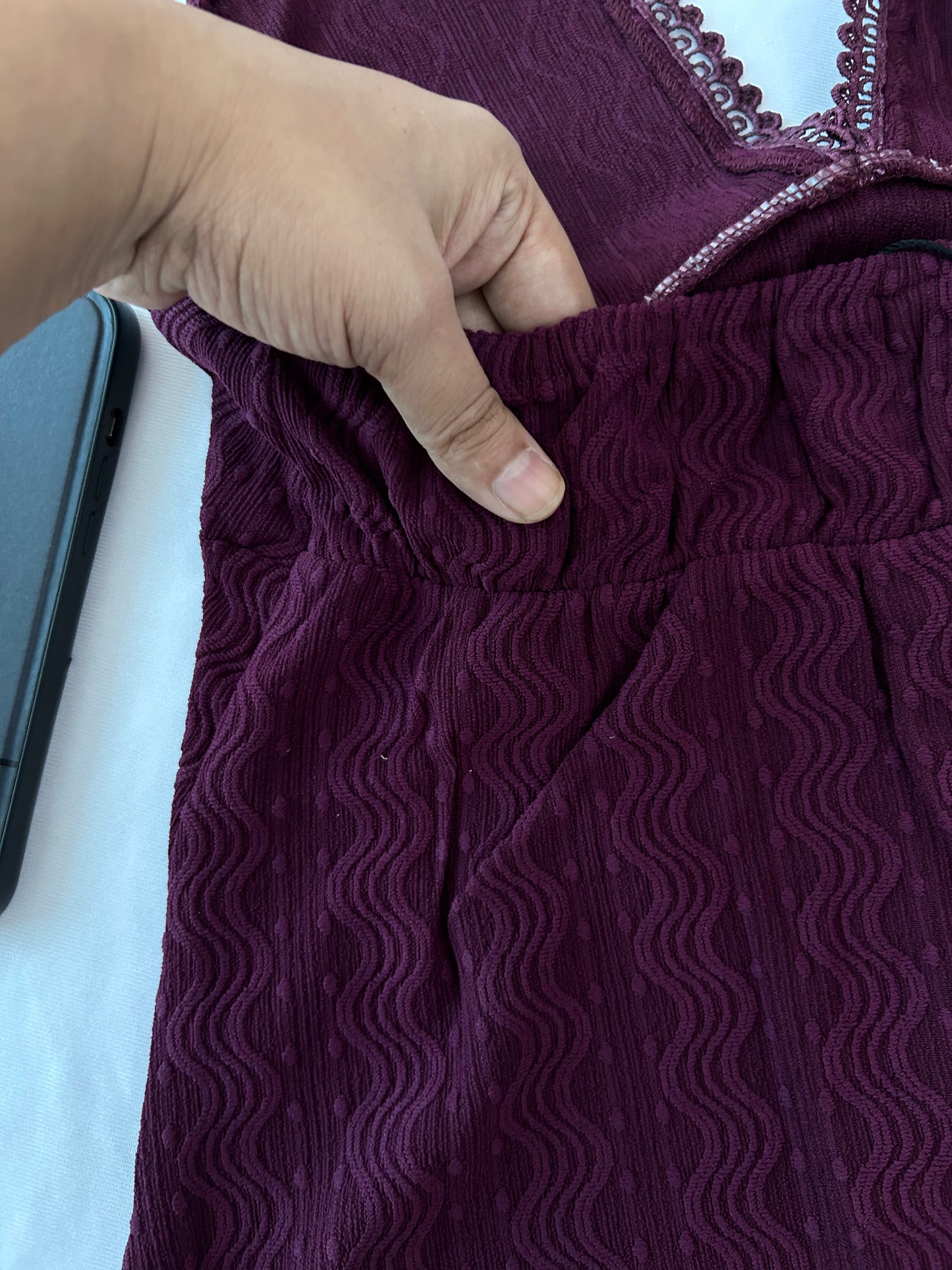 Luxe Halter top- WINE