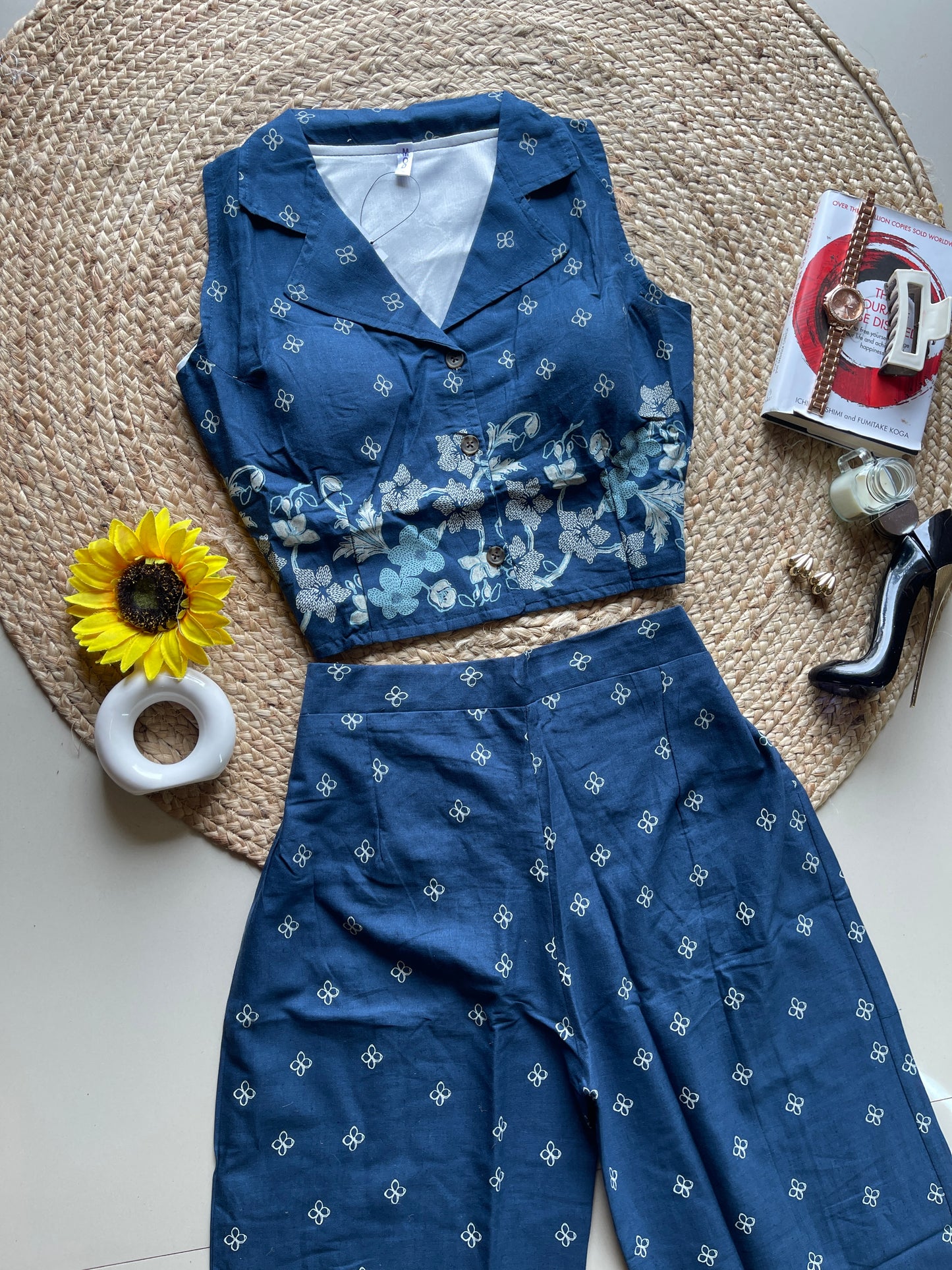 Blue prettiest floral printed co-ord set