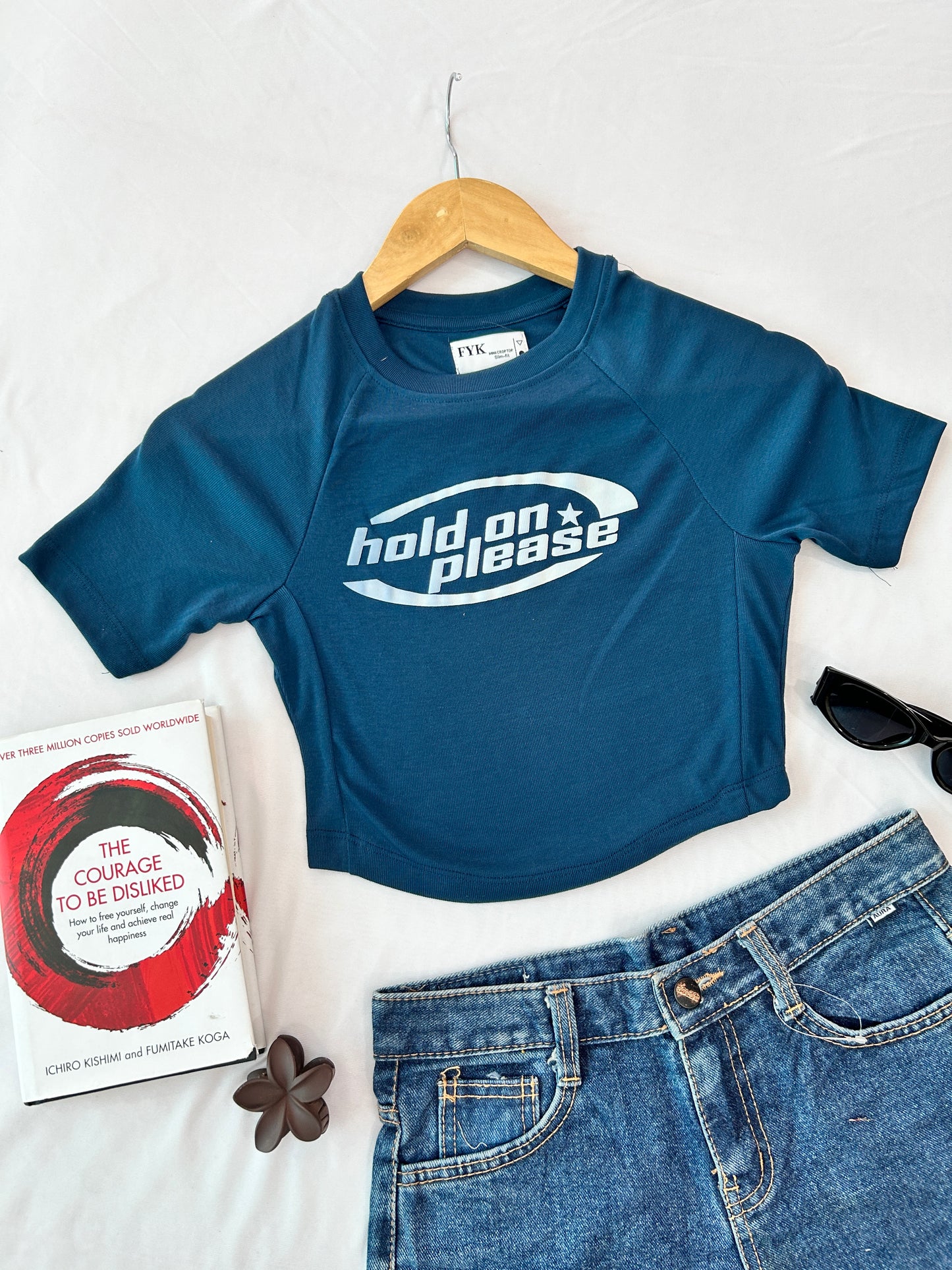 HOLDON PLEASE-TEAL BLUE