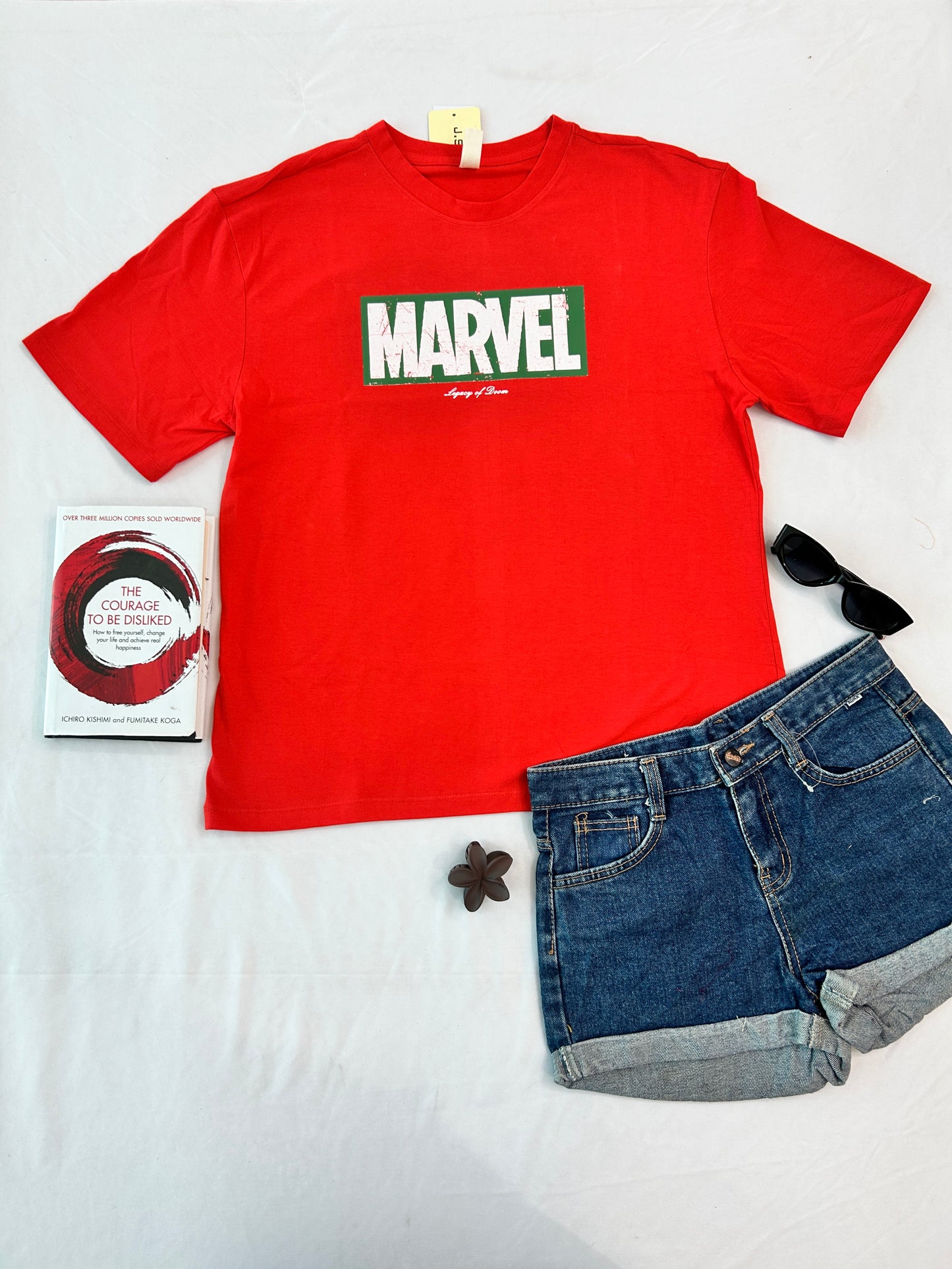 MARVEL-Orange T-SHIRT