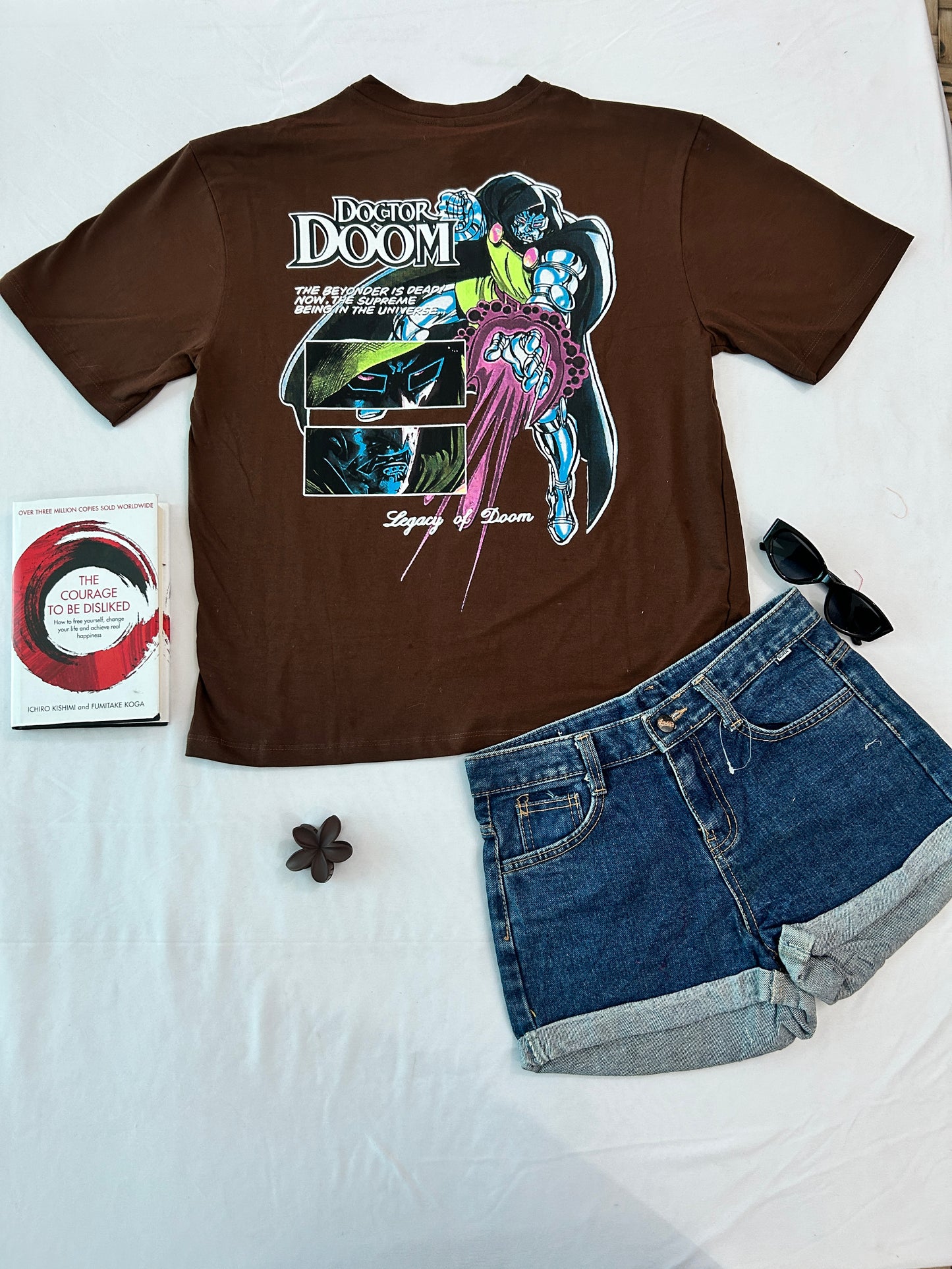 MARVEL-BROWN T-SHIRT