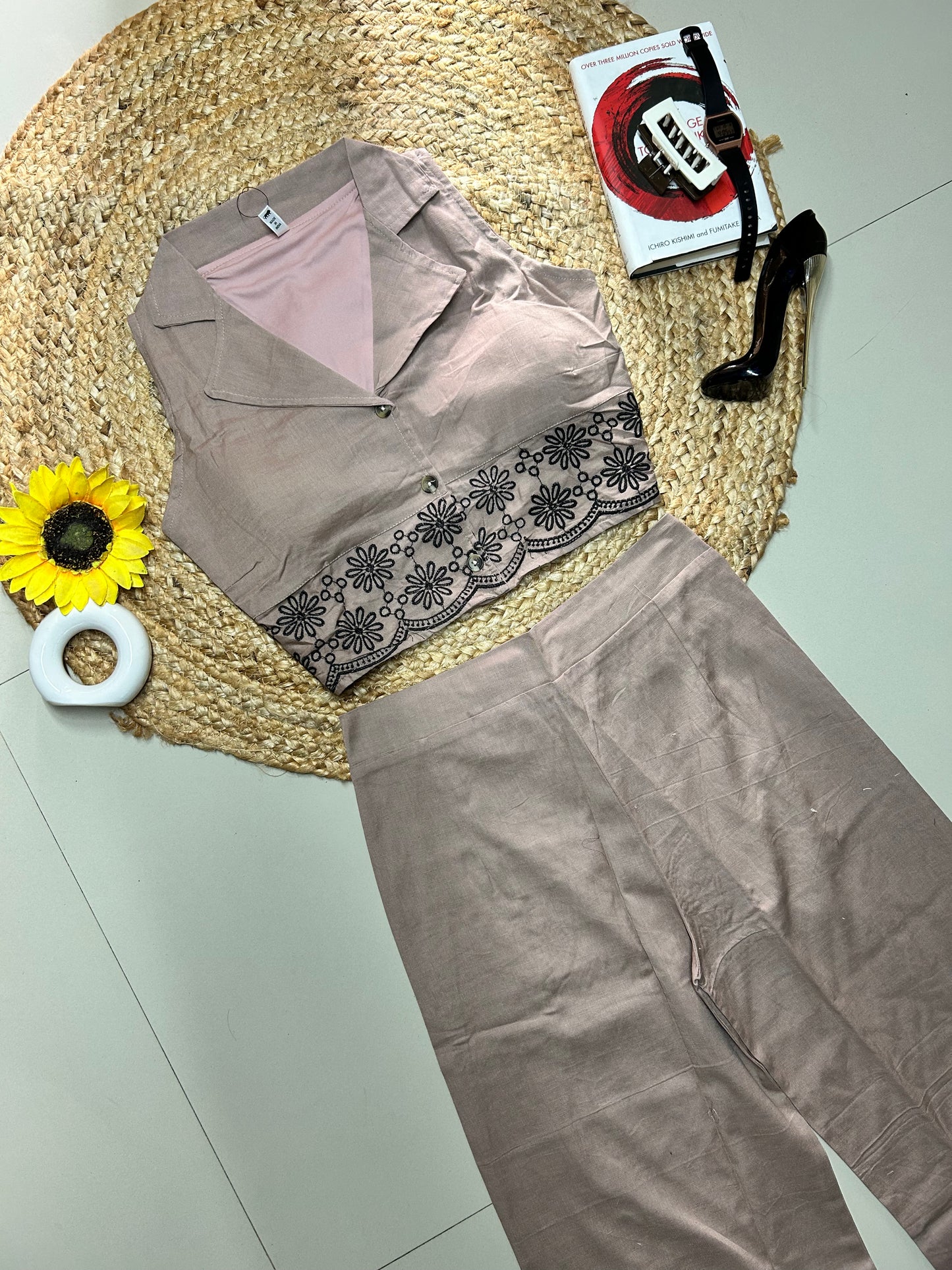 Pretty embroidered co-ord set