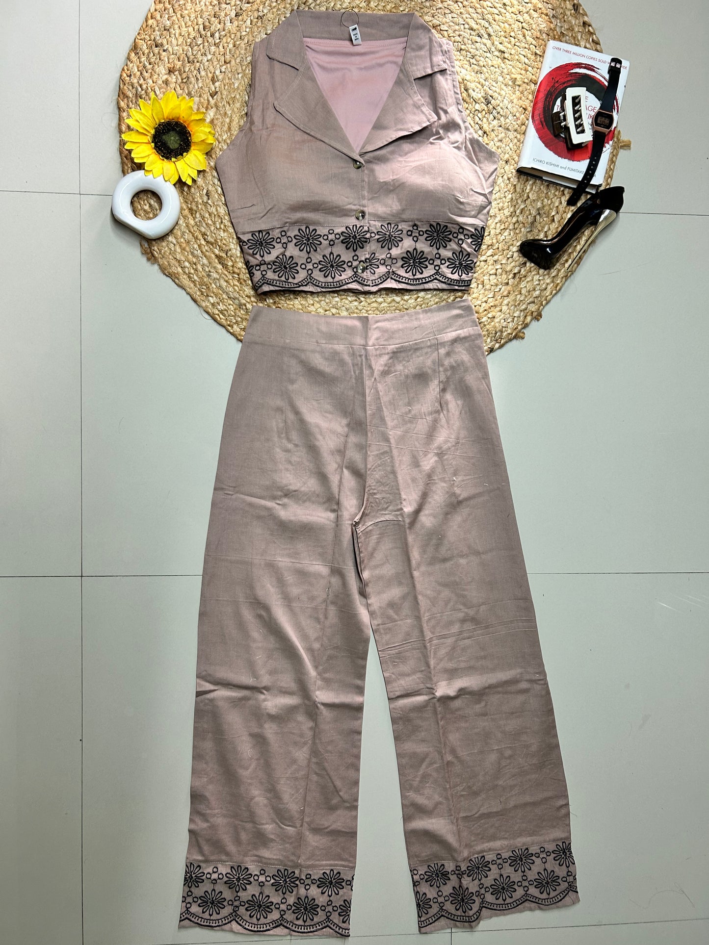 Pretty embroidered co-ord set