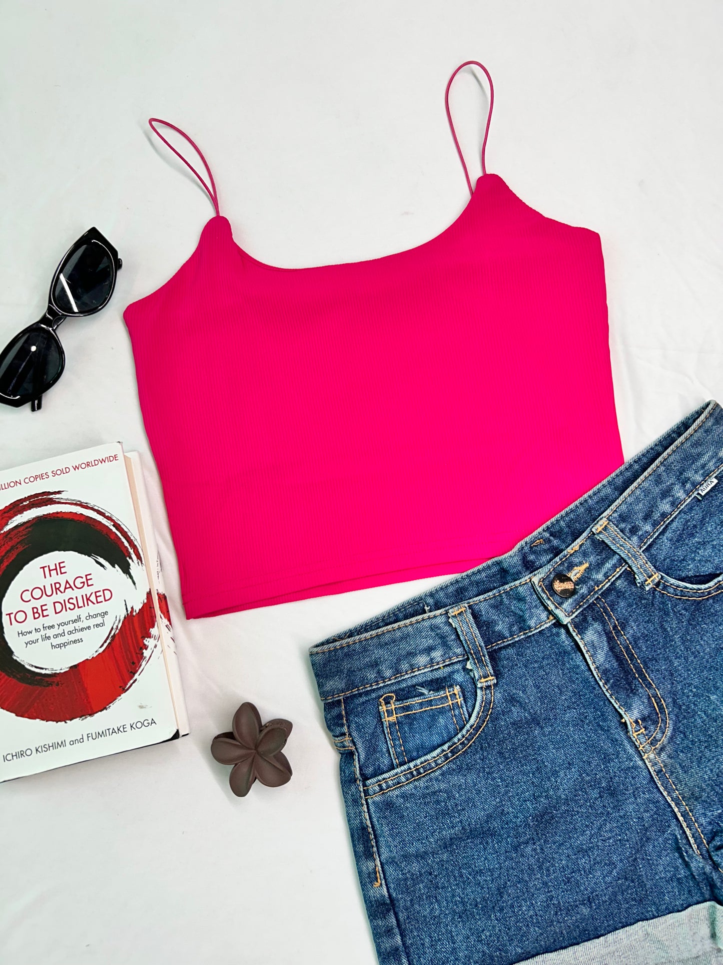 Strap Tank top -Pink