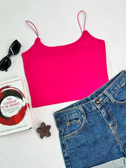 Strap Tank top -Pink