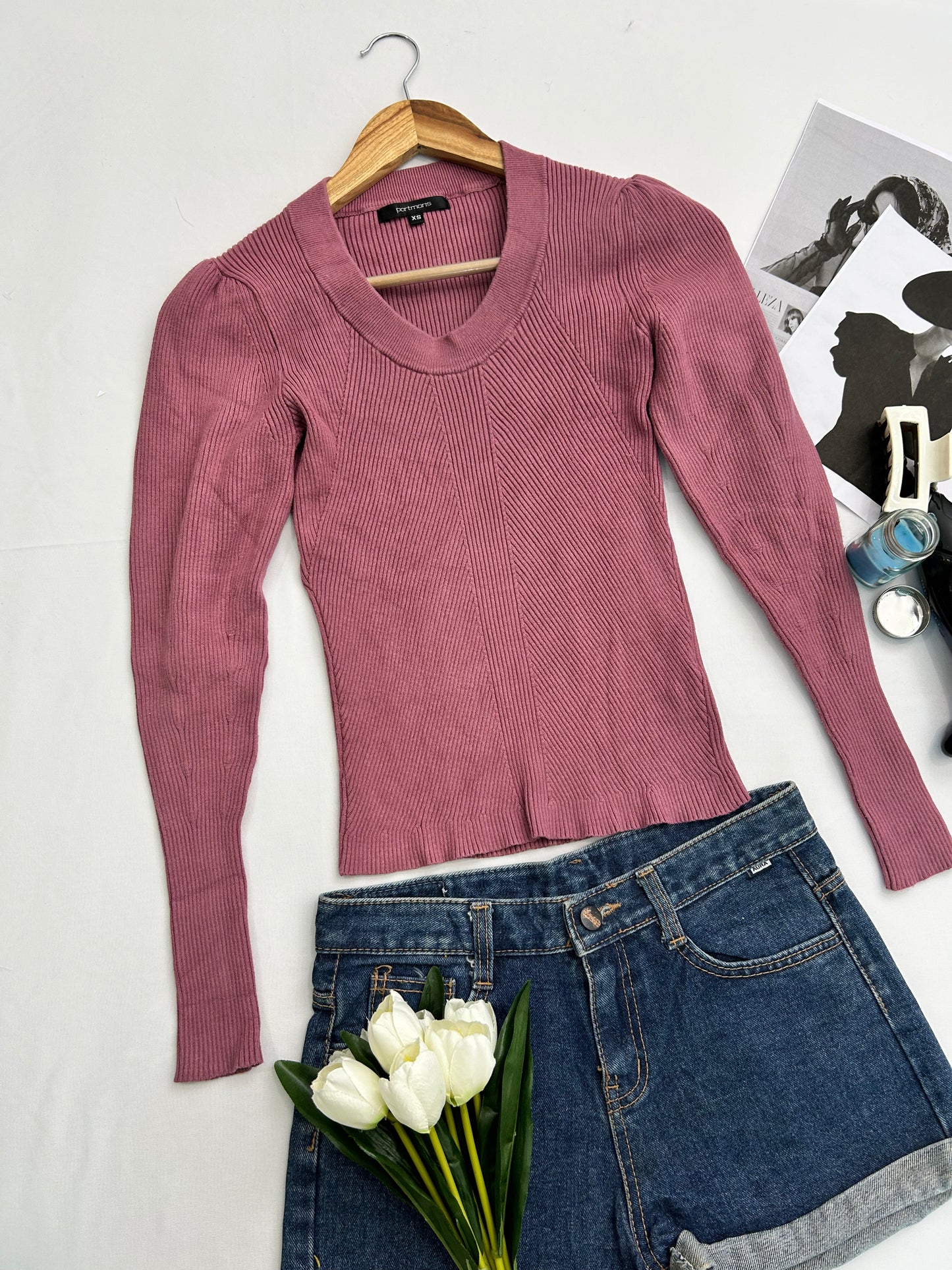 Mauve cute top
