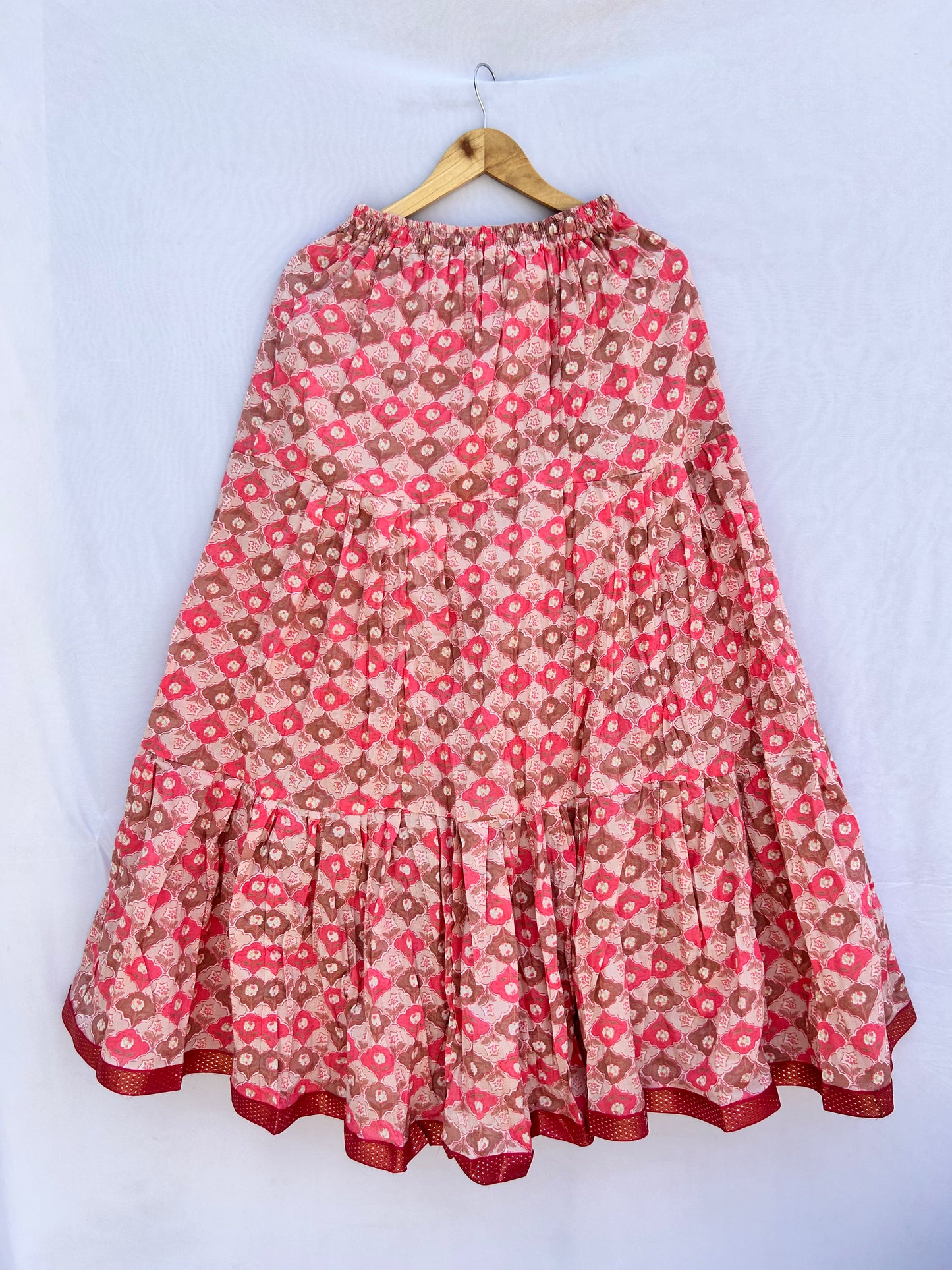 Pink pretty pattern skirt