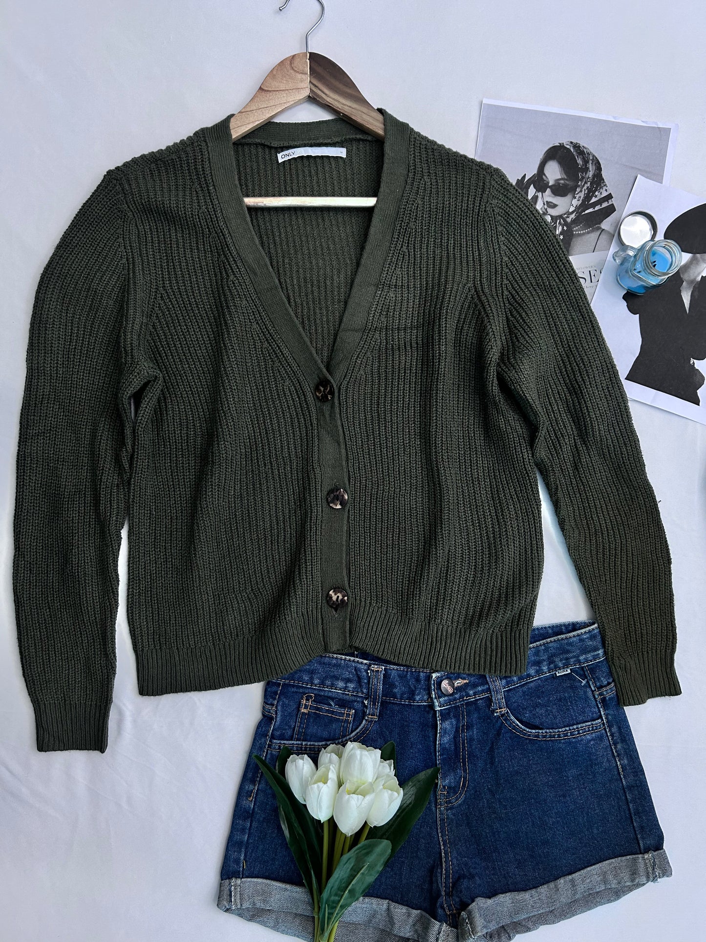 Olive green sweater