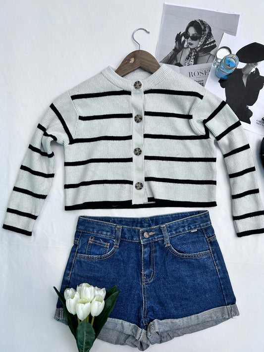 Striped cardigan
