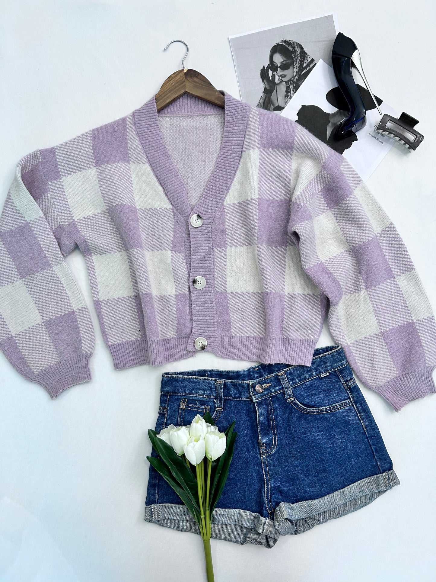 Lavender checked