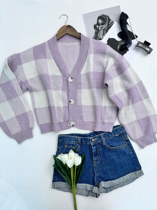 Lavender checked