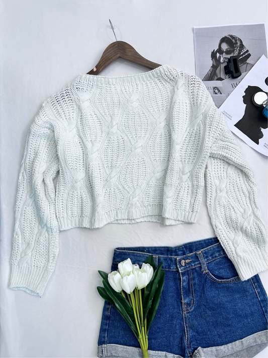 White cute sweater