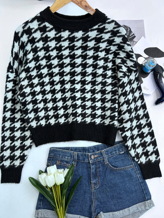 Black white sweaters