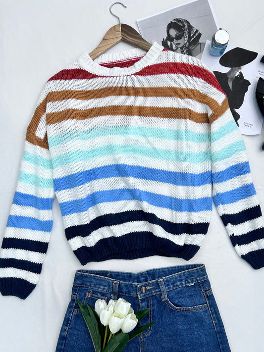 Cute stripe pullover