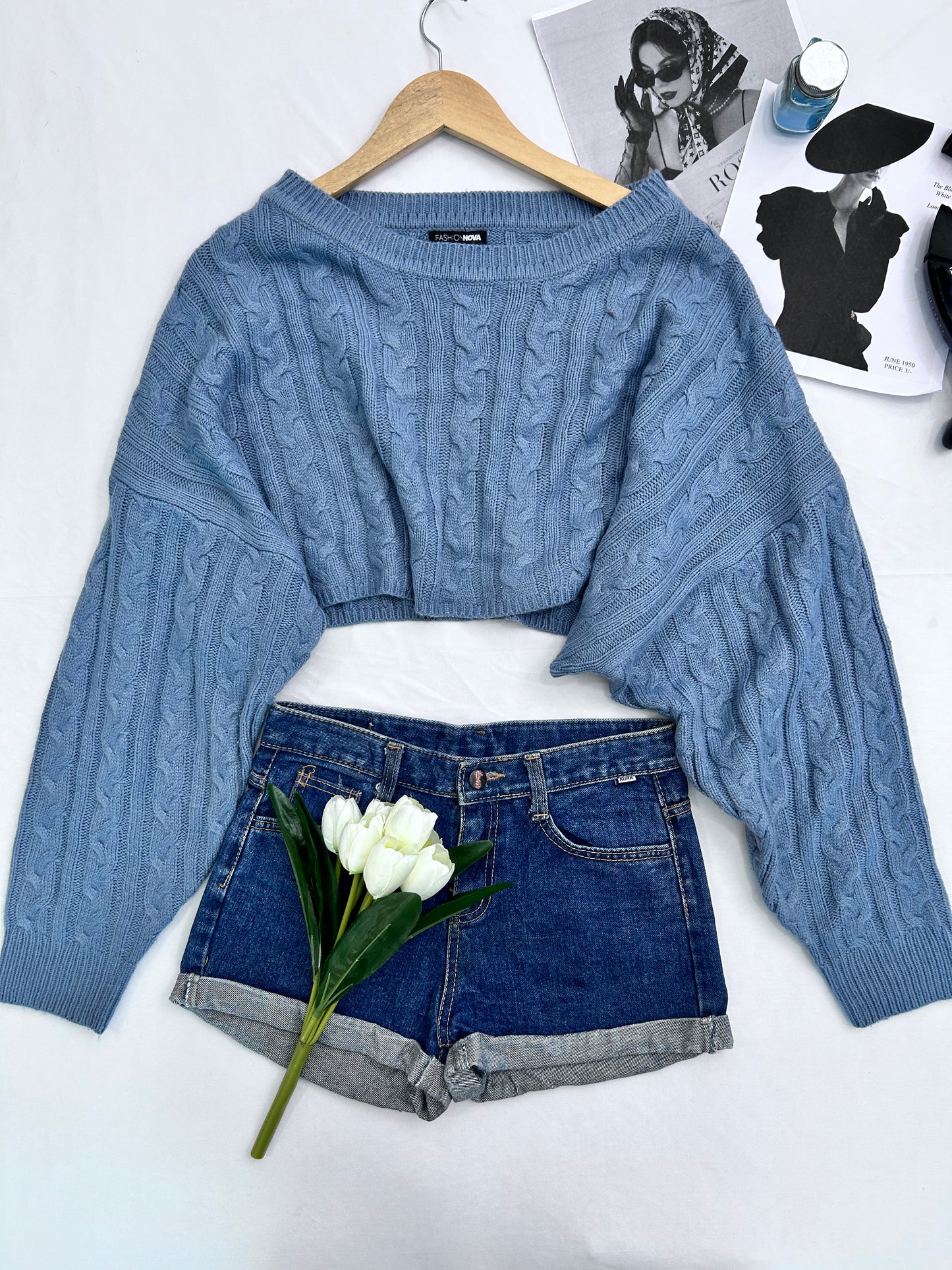 Pretty blue pullover