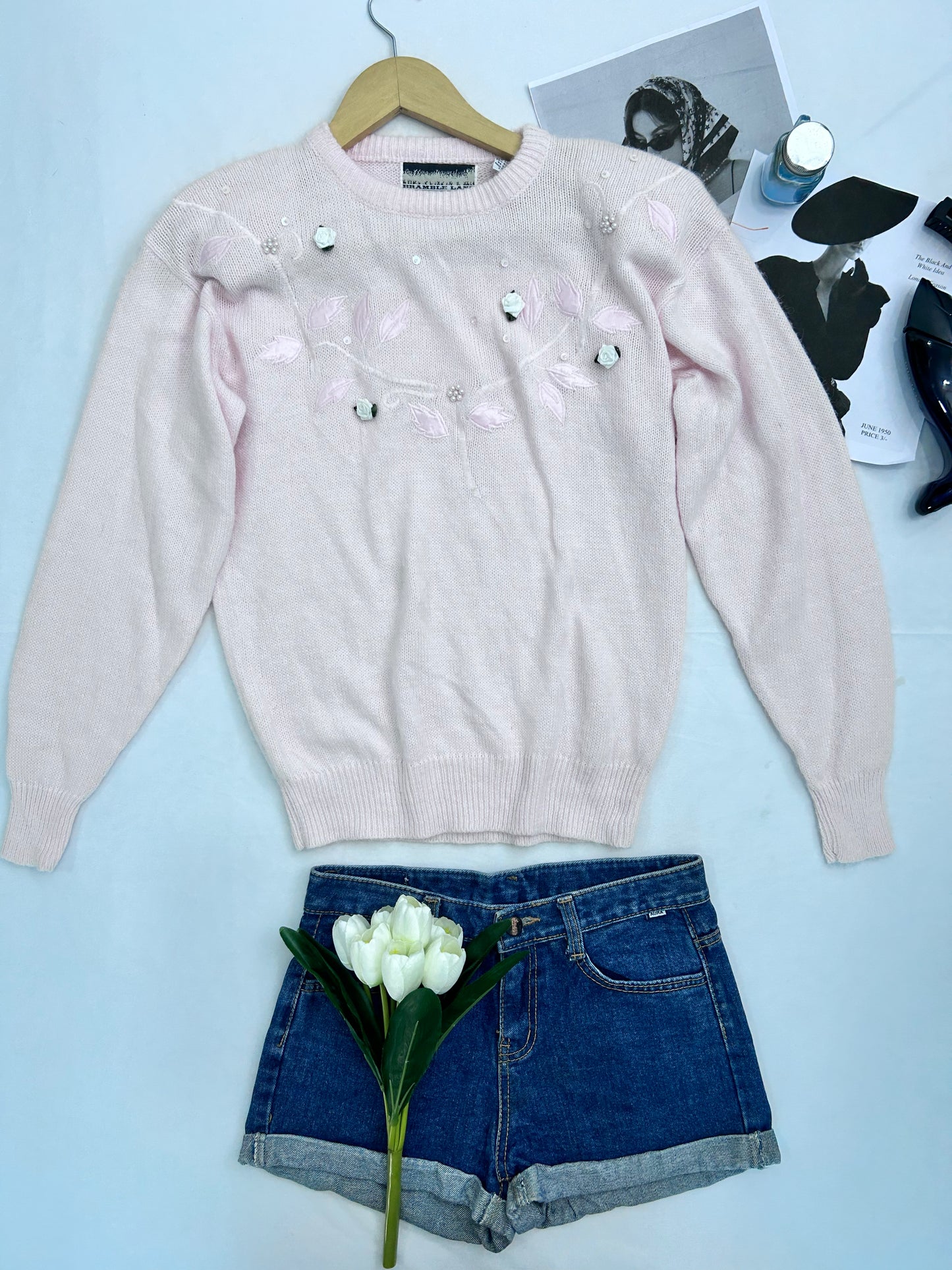 Pretty pink pullover
