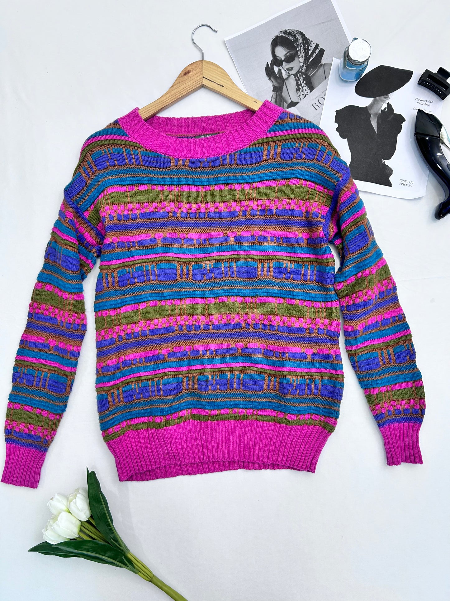 Pretty pink   pullover