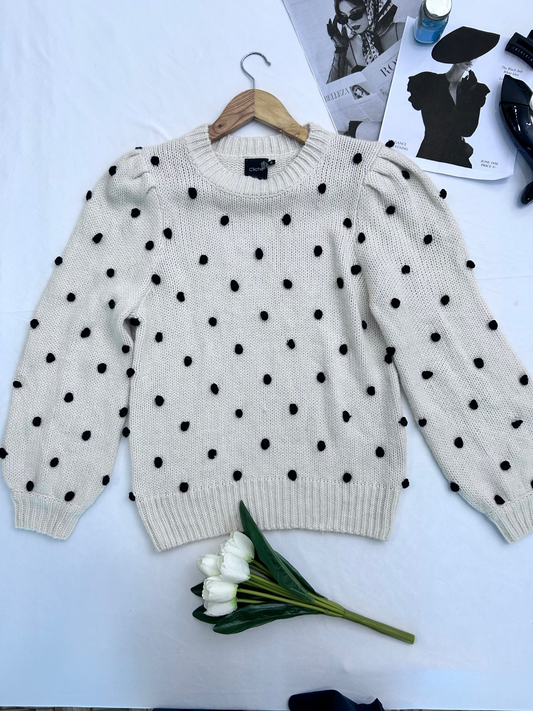 Cute polka cute  pullover