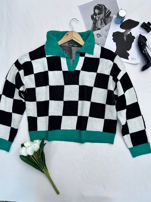 Cute chess  pullover