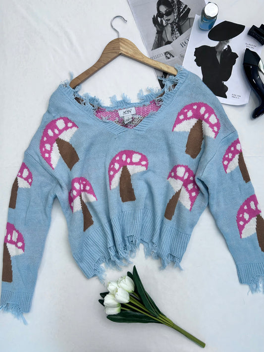 Pretty mushroom   pullover