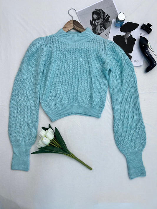 Pretty  blue  pullover