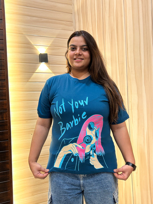 Not your barbie TEAL BLUE