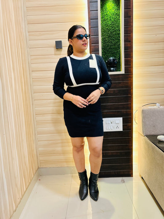 Black Cute Dress for Women | Boho Freesize Surplus Dress - Classic