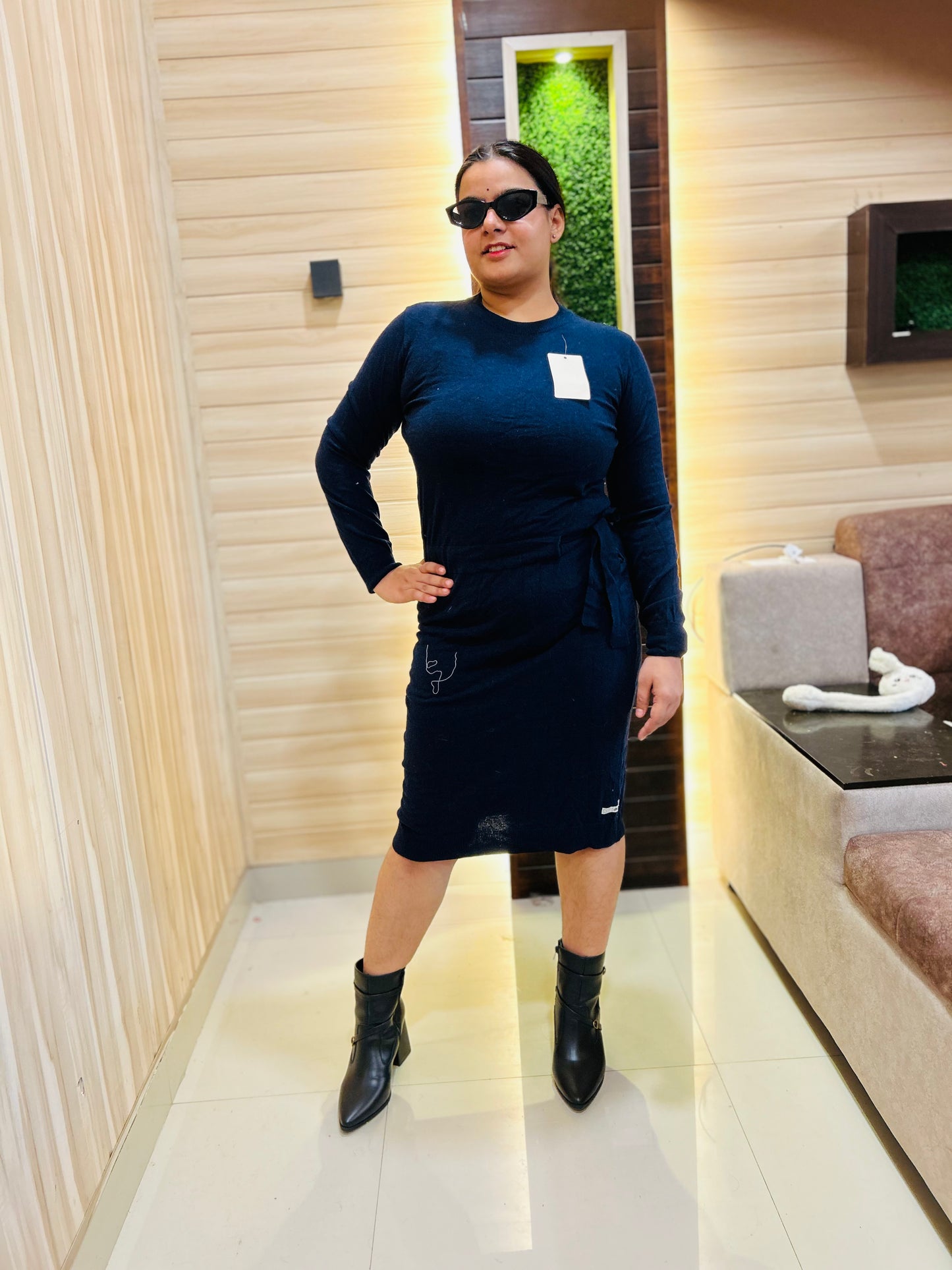 Blue Cute Dress for Women | Boho Freesize Surplus Dress