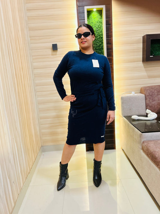 Blue Cute Dress for Women | Boho Freesize Surplus Dress