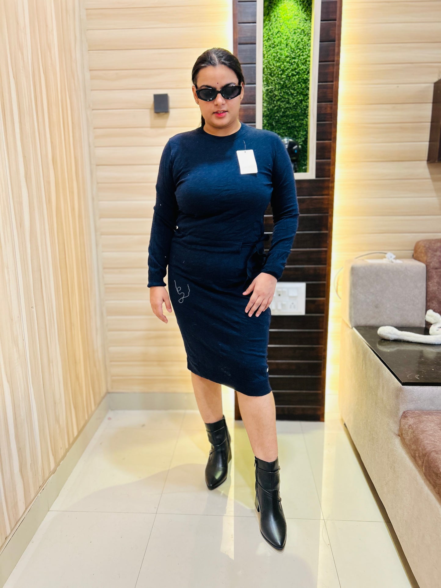 Blue Cute Dress for Women | Boho Freesize Surplus Dress