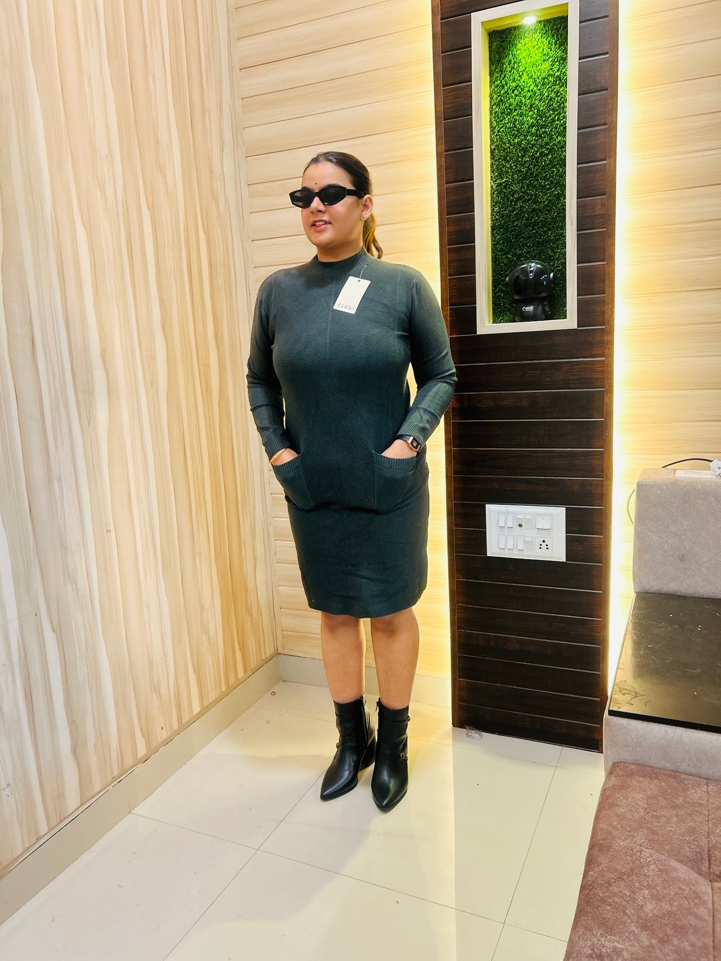 Dark grey   cute dress