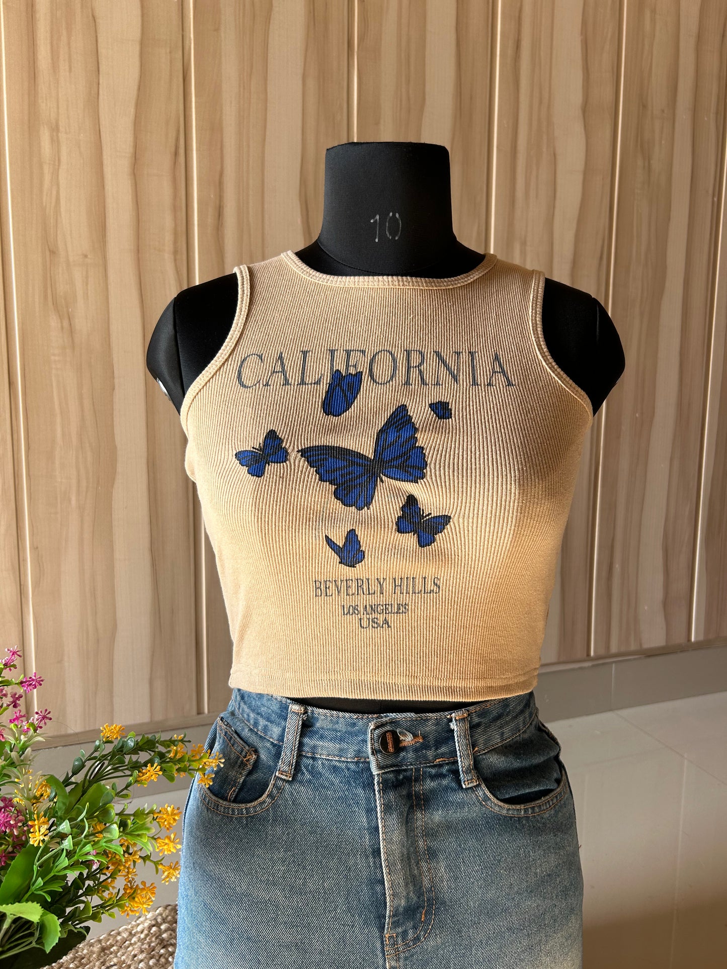 California Beige tank top