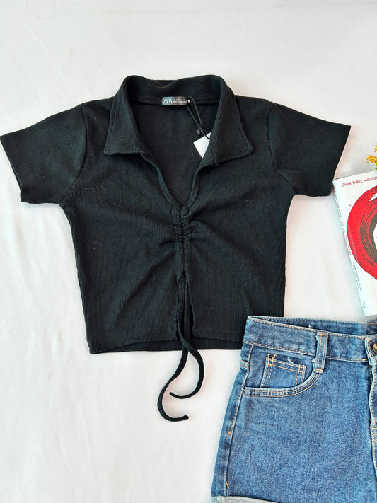 Pull up collar -Black