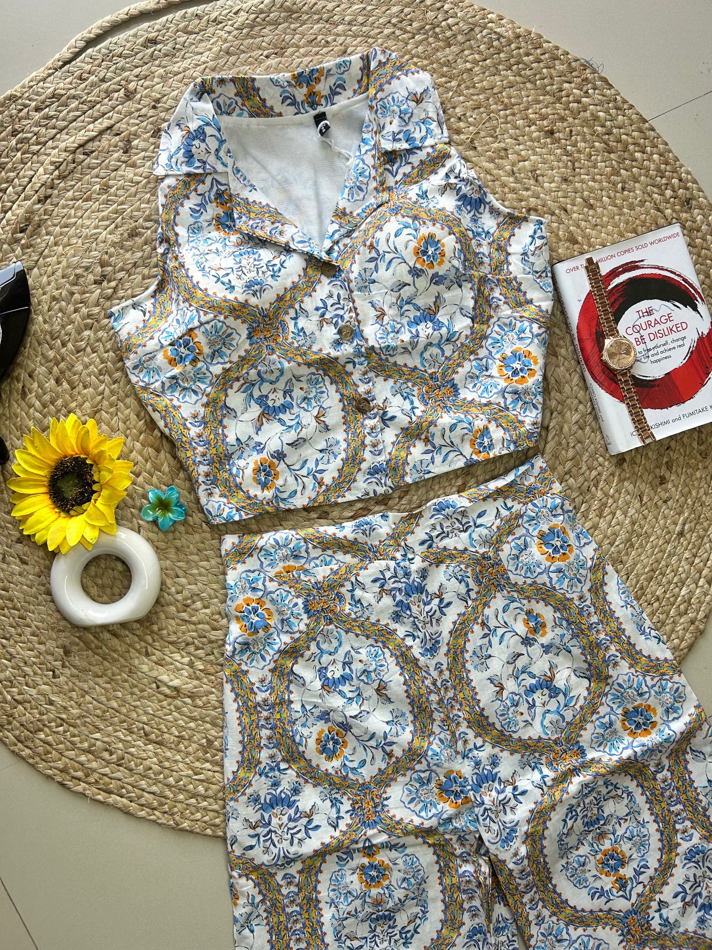 Pretty blue printed co-ord set