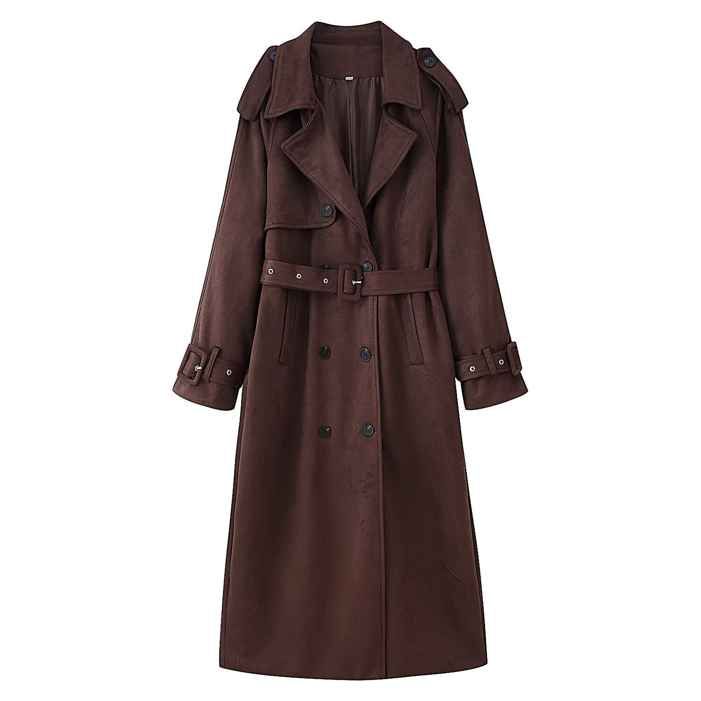 Casual Loose Belted Trench Coat for Women